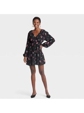 A New Day Dress Black Floral